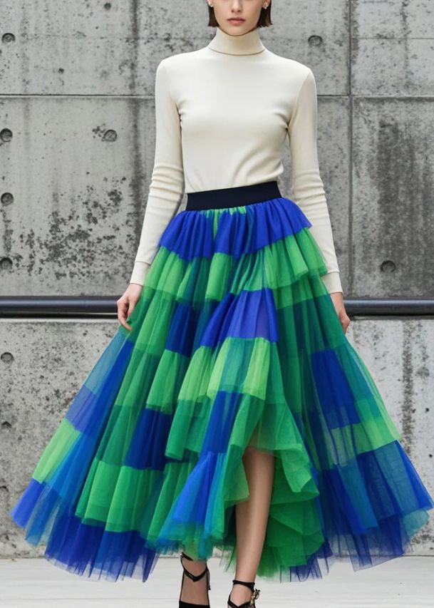 Boutique Colorblock Exra Large Hem Tulle Holiday Skirt Fall Boutique Colorblock Exra Large Hem Tulle Holiday Skirt Fall