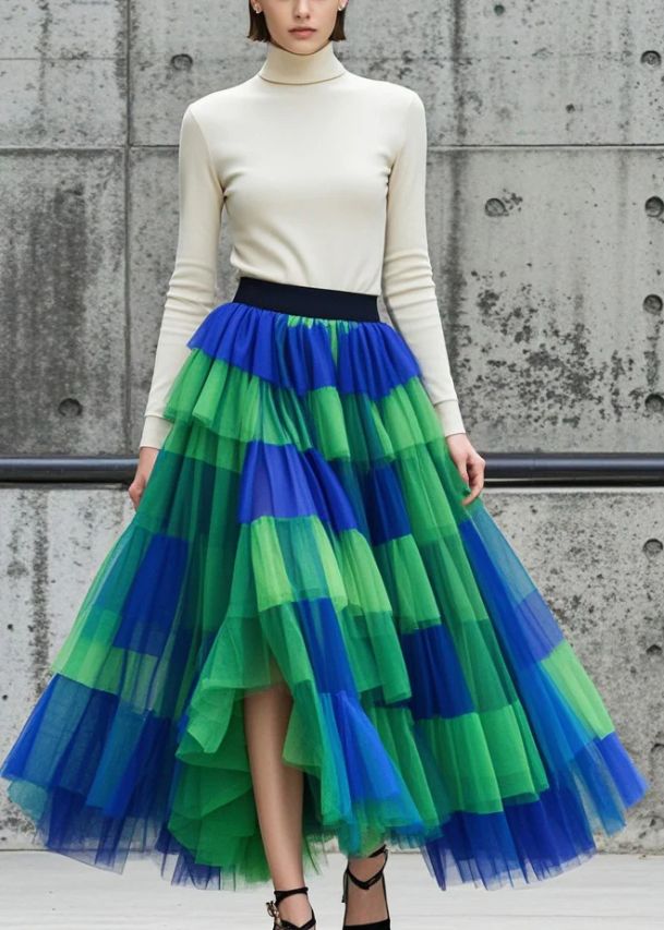 Boutique Colorblock Exra Large Hem Tulle Holiday Skirt Fall Boutique Colorblock Exra Large Hem Tulle Holiday Skirt Fall