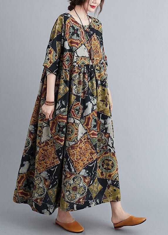 Boutique Print Summer Casual Half Sleeve Dresses Boutique Print Summer Casual Half Sleeve Dresses