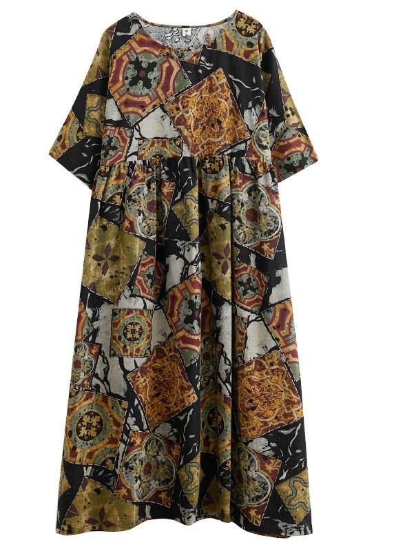 Boutique Print Summer Casual Half Sleeve Dresses Boutique Print Summer Casual Half Sleeve Dresses