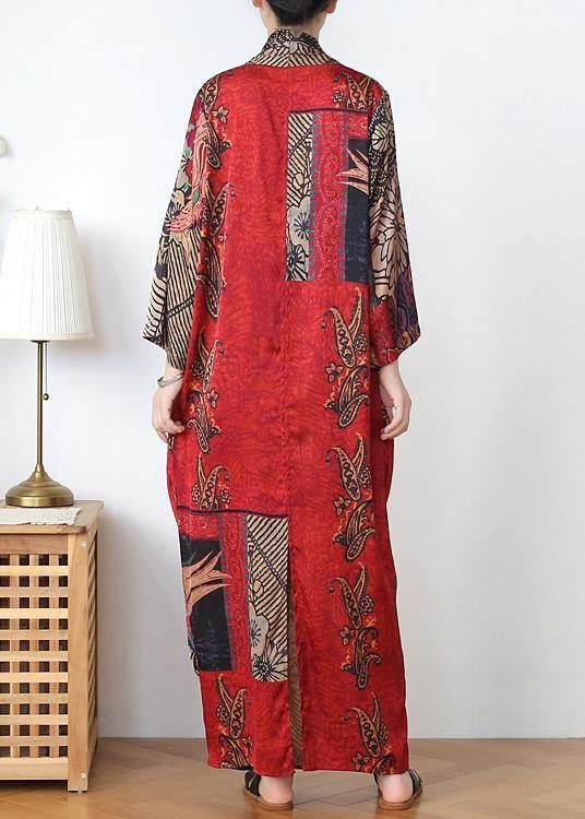 Classy Print V Neck long sleeve Holiday Summer Chiffon Dress Classy Print V Neck long sleeve Holiday Summer Chiffon Dress