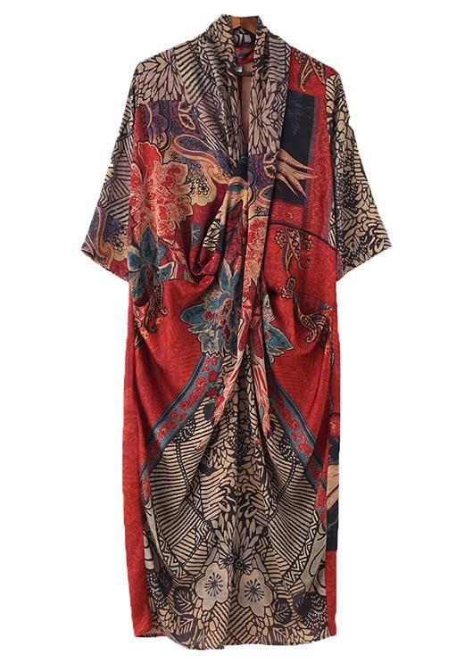 Classy Print V Neck long sleeve Holiday Summer Chiffon Dress Classy Print V Neck long sleeve Holiday Summer Chiffon Dress