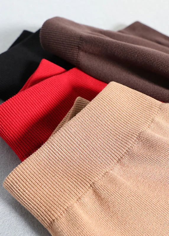Women Black Elastic Waist Knit Maxi Skirt Fall Women Black Elastic Waist Knit Maxi Skirt Fall